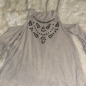 hollister cold shoulder top
